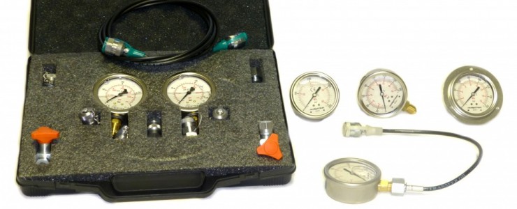 Manométerek és nyomásmérő készlet