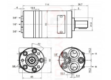 Orbita hidraulikus motor,  BMM-32-MA1E