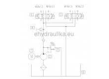 Mini aggregátum 2,2 kW, 24 DC, 2,5 cm3, 10 literes tartály, két mágnesszeleppel