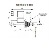 2/2 SZELEP, NO+VÉSZ+24V