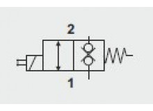 2/2 SZELEP, NC+24V,mindkét irányban reteszelés.