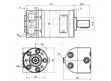 Orbita hidraulikus motor, VGMM12,5A1A