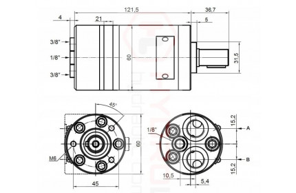 Orbita hidraulikus motor, MAMM50C/ VGMM50A1A