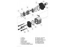 FOGASKERÉK SZIVATTYÚ,GP1-1,2R-RBCC-SGBGB-N